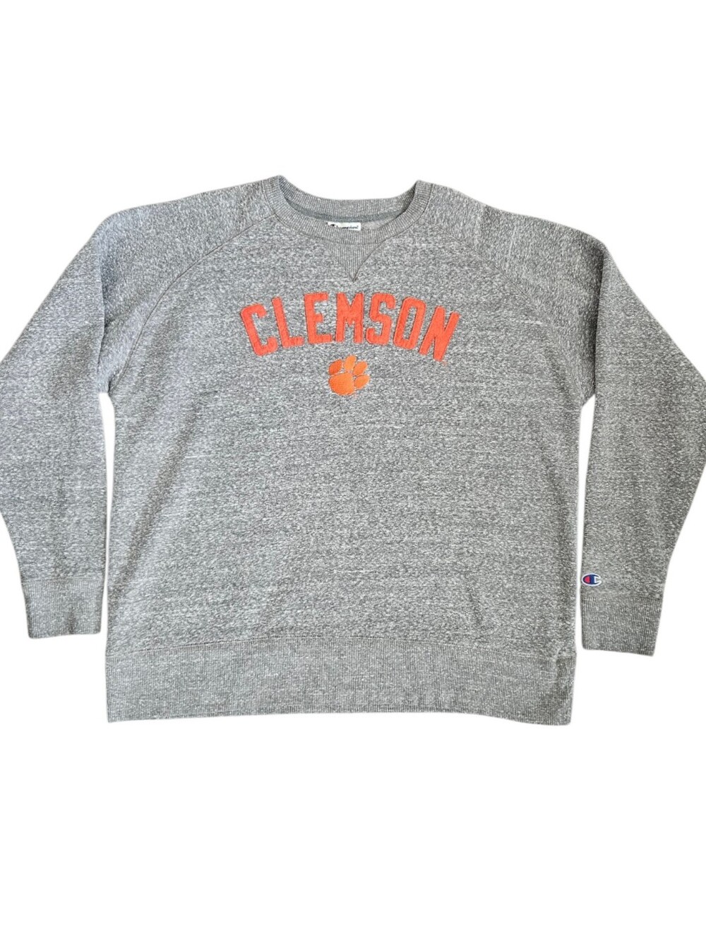 Champion Sweatshirt XL Clemson Tigers Embroidered Stitched Logo College Football